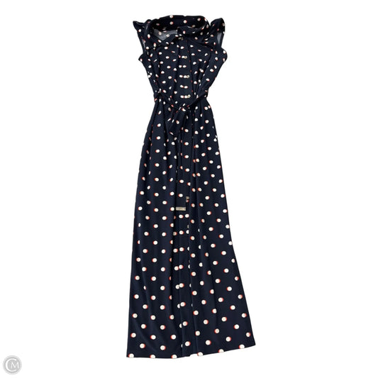 Dress Casual Midi By Tommy Hilfiger In Polkadot Pattern, Size: Xs