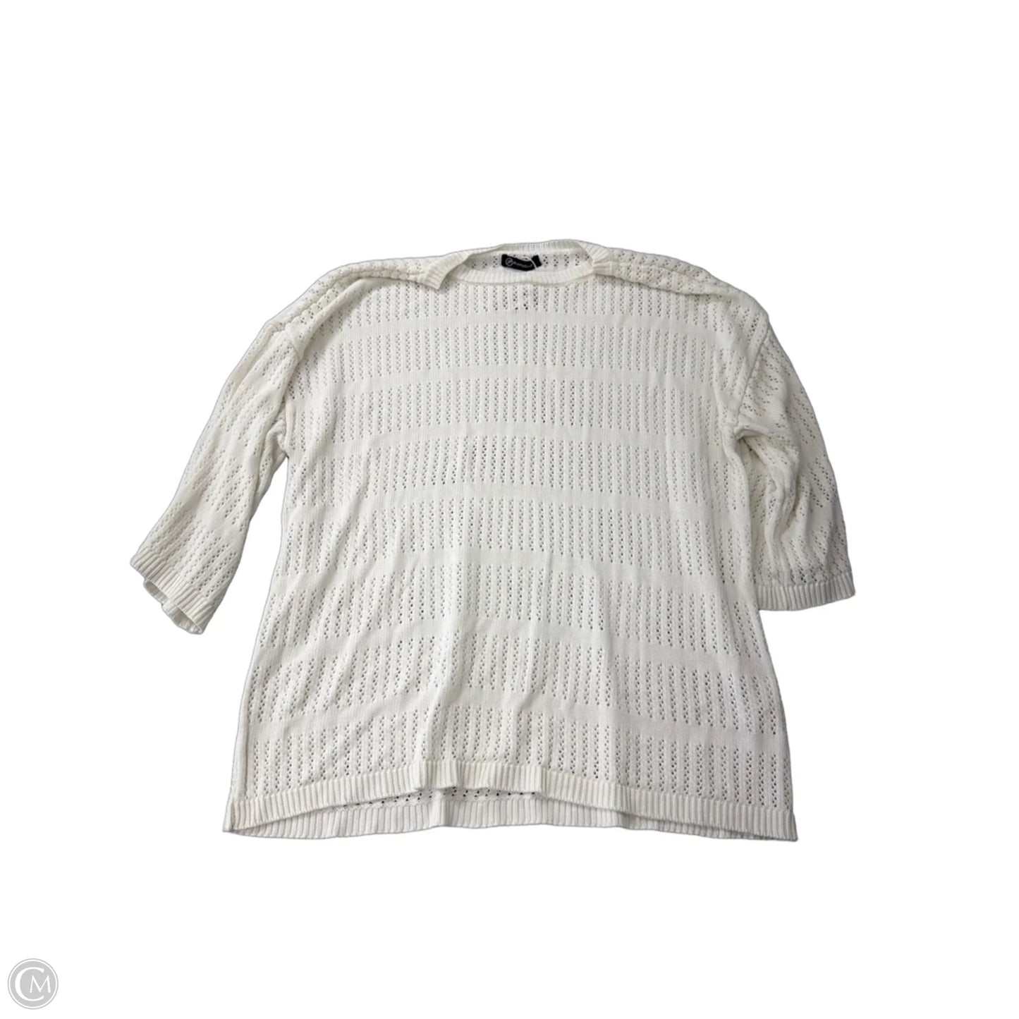 Top 3/4 Sleeve By Prettygarden In White, Size: Xl