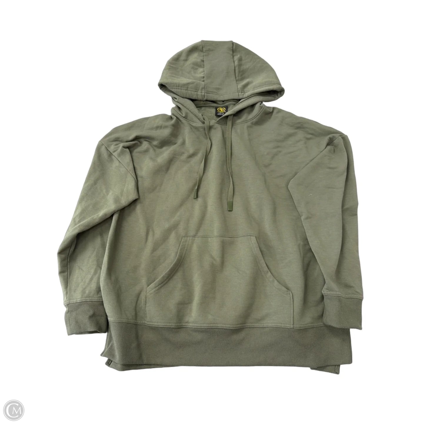 Athletic Top Long Sleeve Hoodie By Athletic Works In Green, Size: L