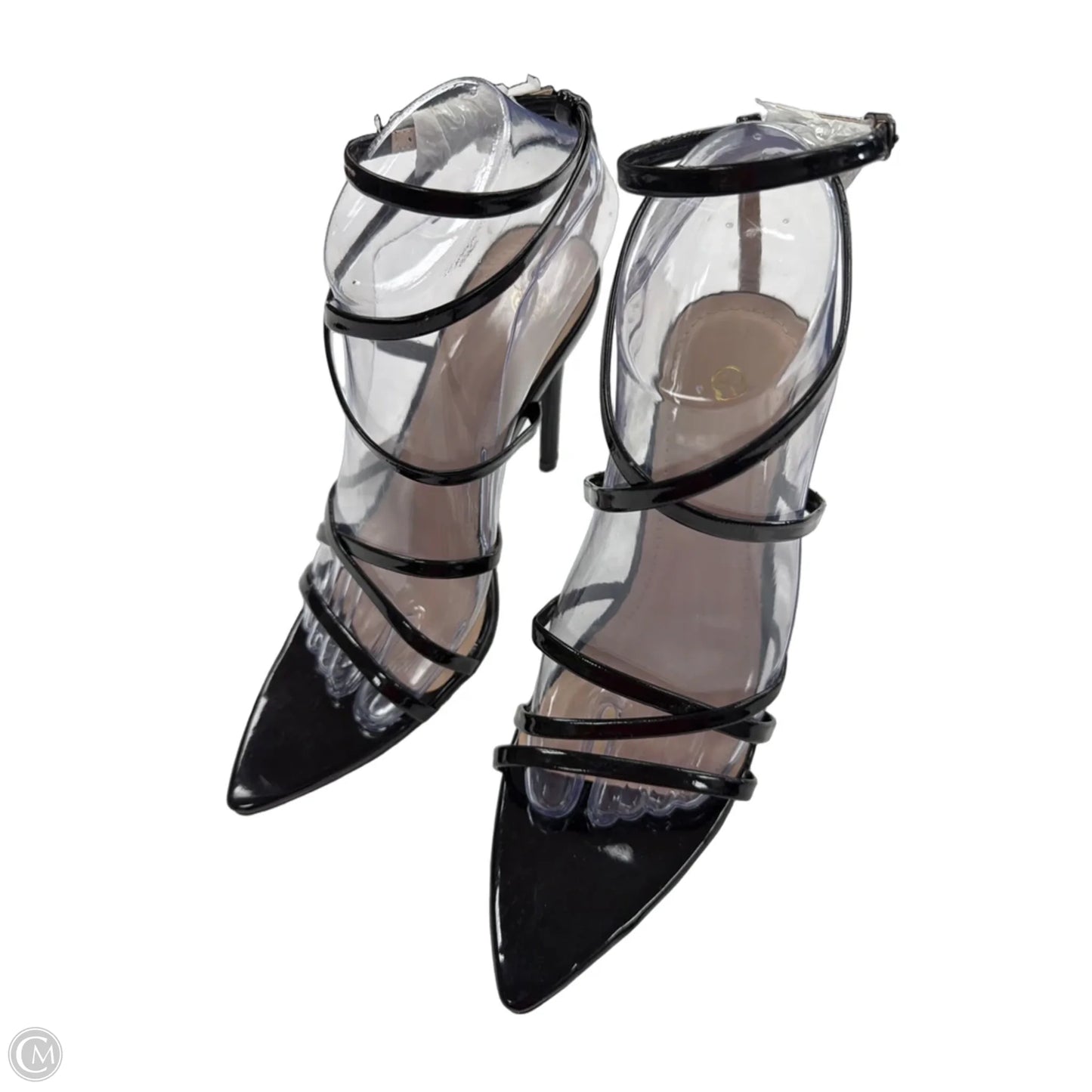 Sandals Heels Stiletto By Clothes Mentor In Black, Size: 6.5