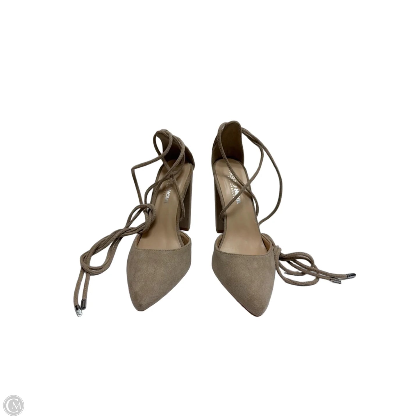 Shoes Heels Block By Fashion Nova In Tan, Size: 8.5