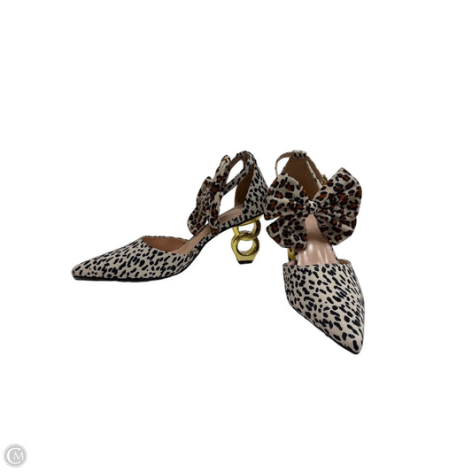 Shoes Heels Block By Clothes Mentor In Animal Print, Size: 12