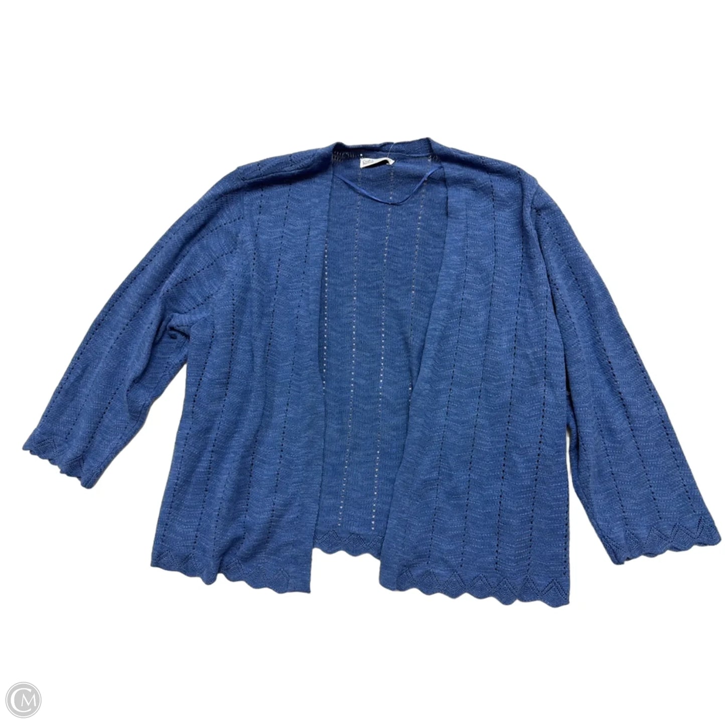 Cardigan By Croft And Barrow In Blue, Size: 1x