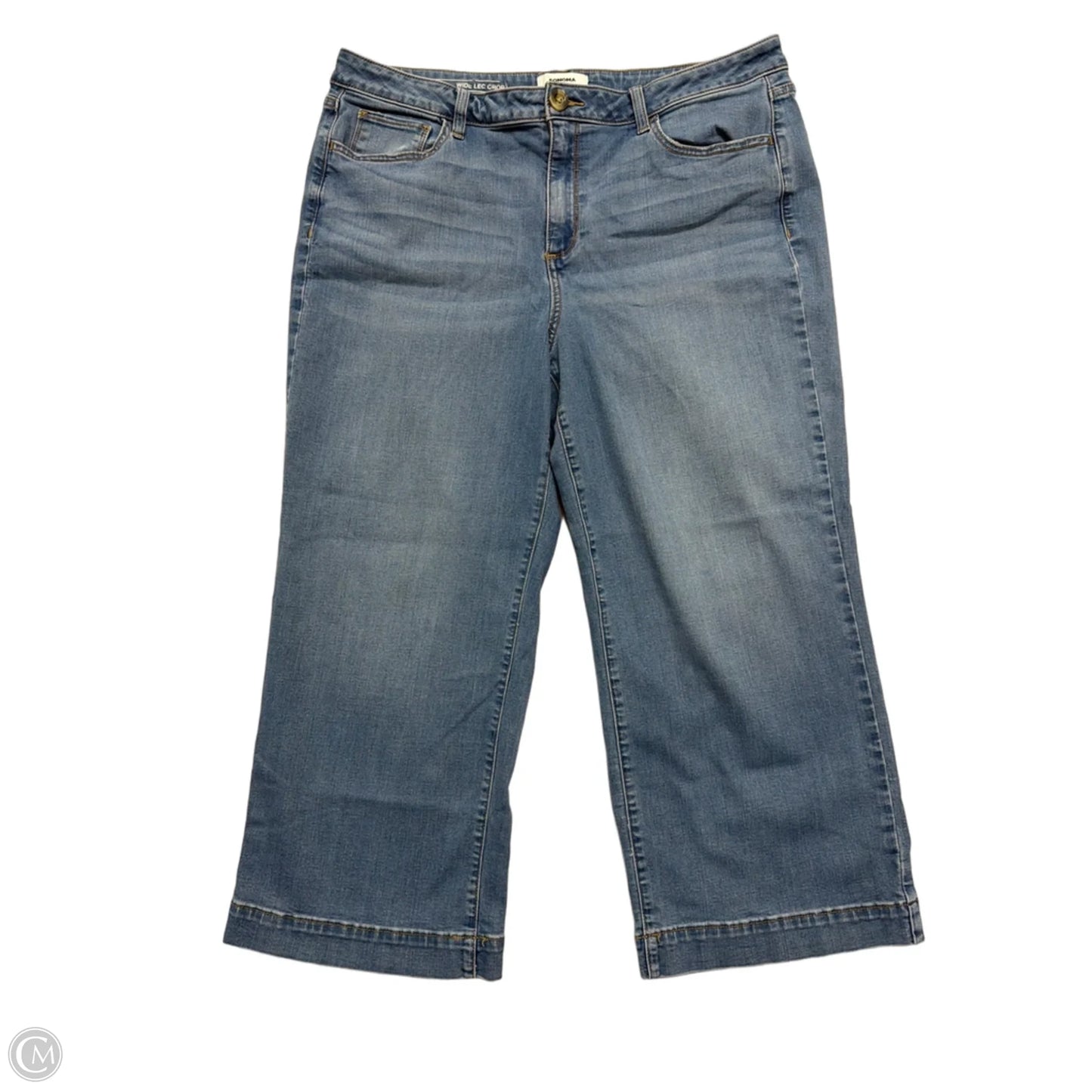 Jeans Wide Leg By Sonoma In Blue Denim, Size: 18