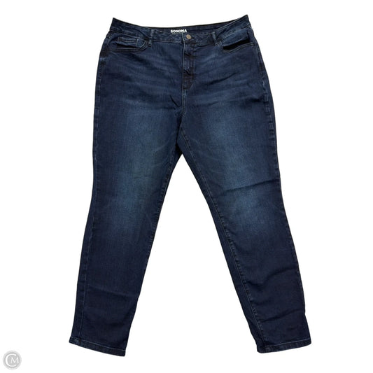 Jeans Skinny By Sonoma In Blue Denim, Size: 18