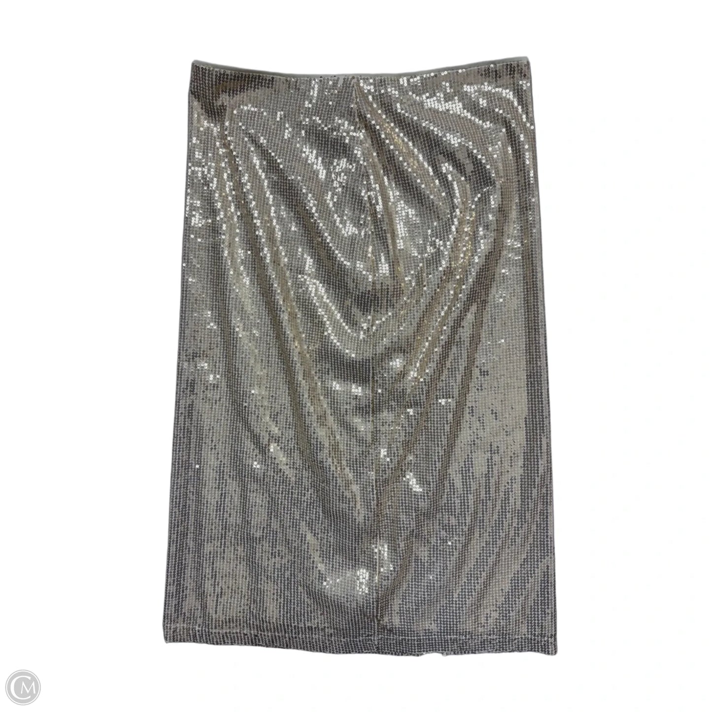 Skirt Midi By Time And Tru In Gold, Size: M