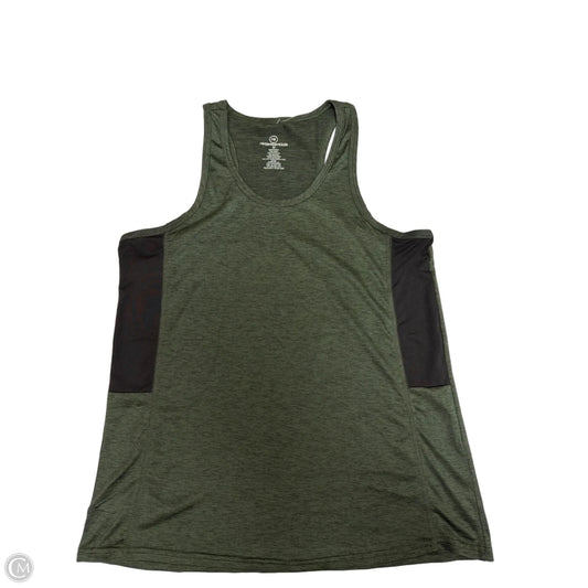 Athletic Tank Top By Clothes Mentor In Black & Green, Size: M