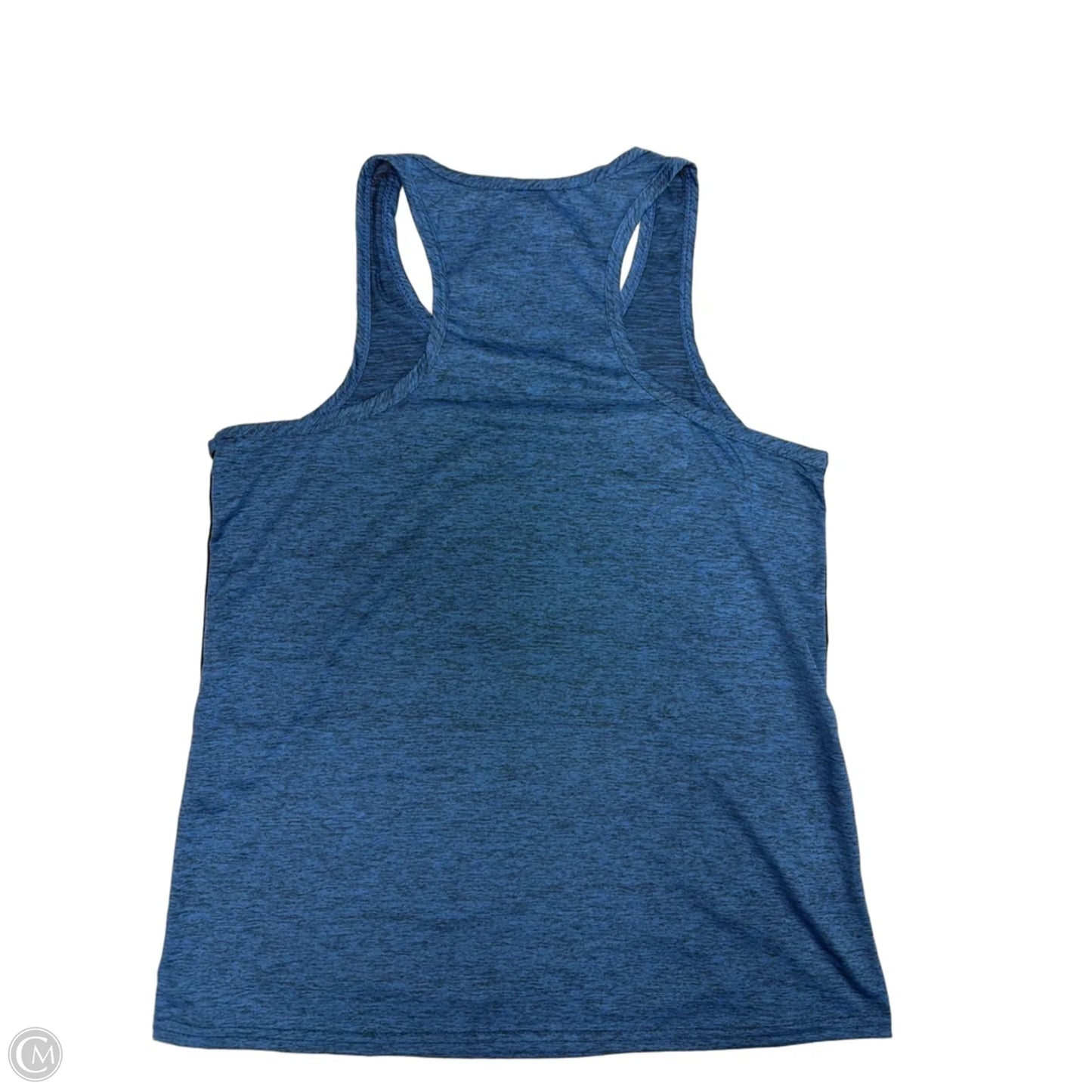 Athletic Tank Top By Real Essentials In Black & Blue, Size: M