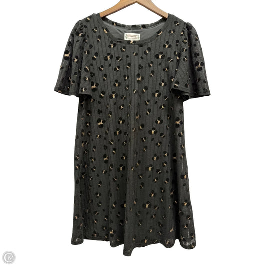 Dress Casual Midi By Loveriche In Black & Gold, Size: S