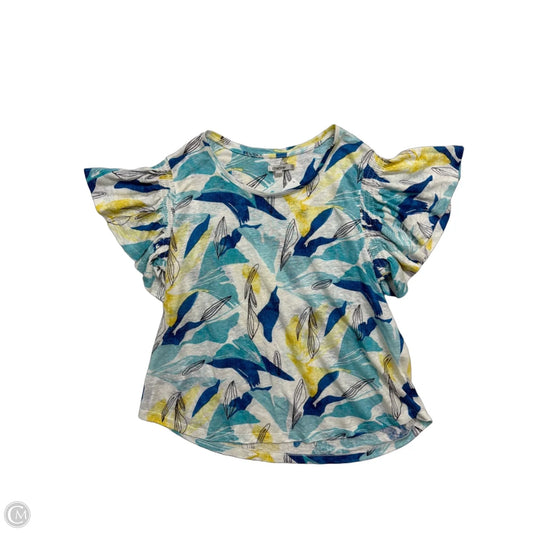 Top Short Sleeve By Chicos In Multi-colored, Size: L
