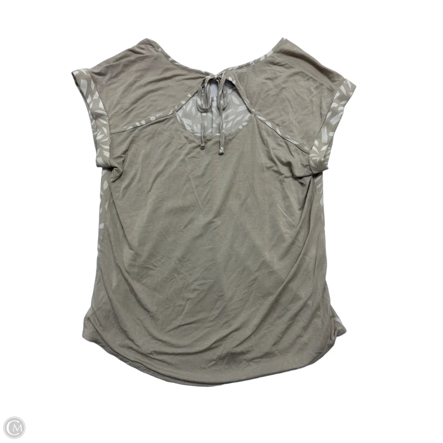 Top Short Sleeve By By & By In Tan, Size: M