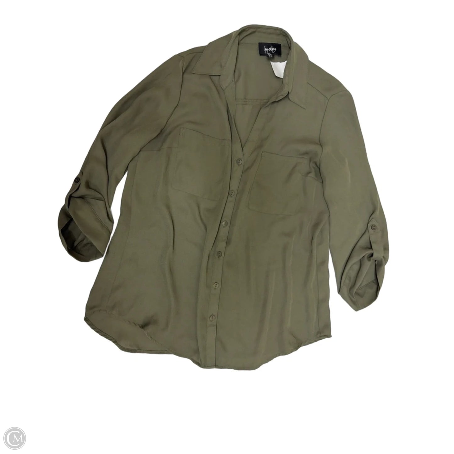 Top Long Sleeve By By & By In Green, Size: M