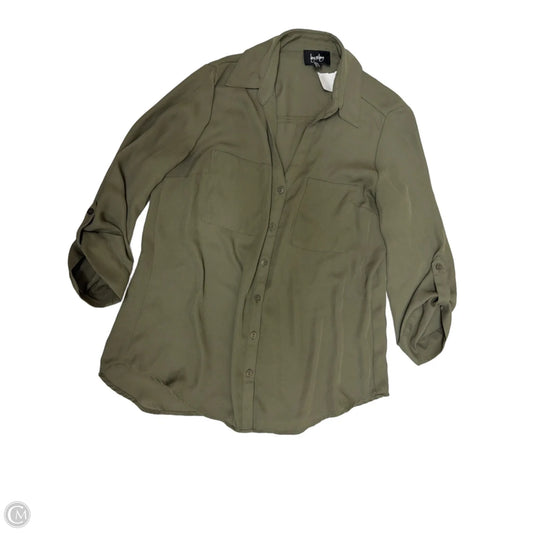 Top Long Sleeve By By & By In Green, Size: M