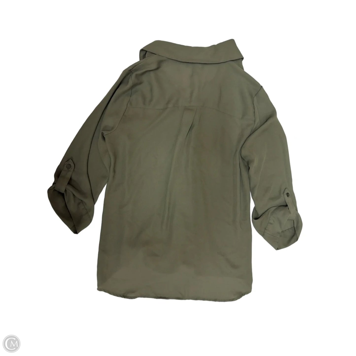 Top Long Sleeve By By & By In Green, Size: M