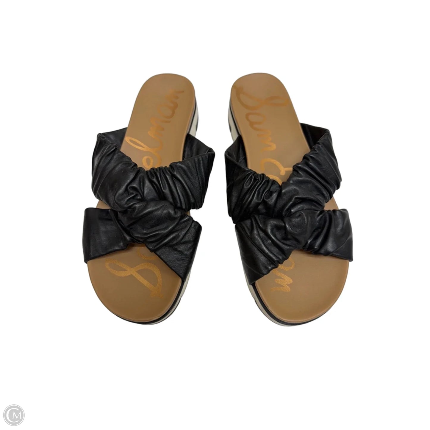 Sandals Flats By Sam Edelman In Black & Tan, Size: 8.5