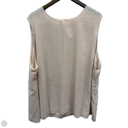 Top Sleeveless By Pleione In Pink, Size: 3x
