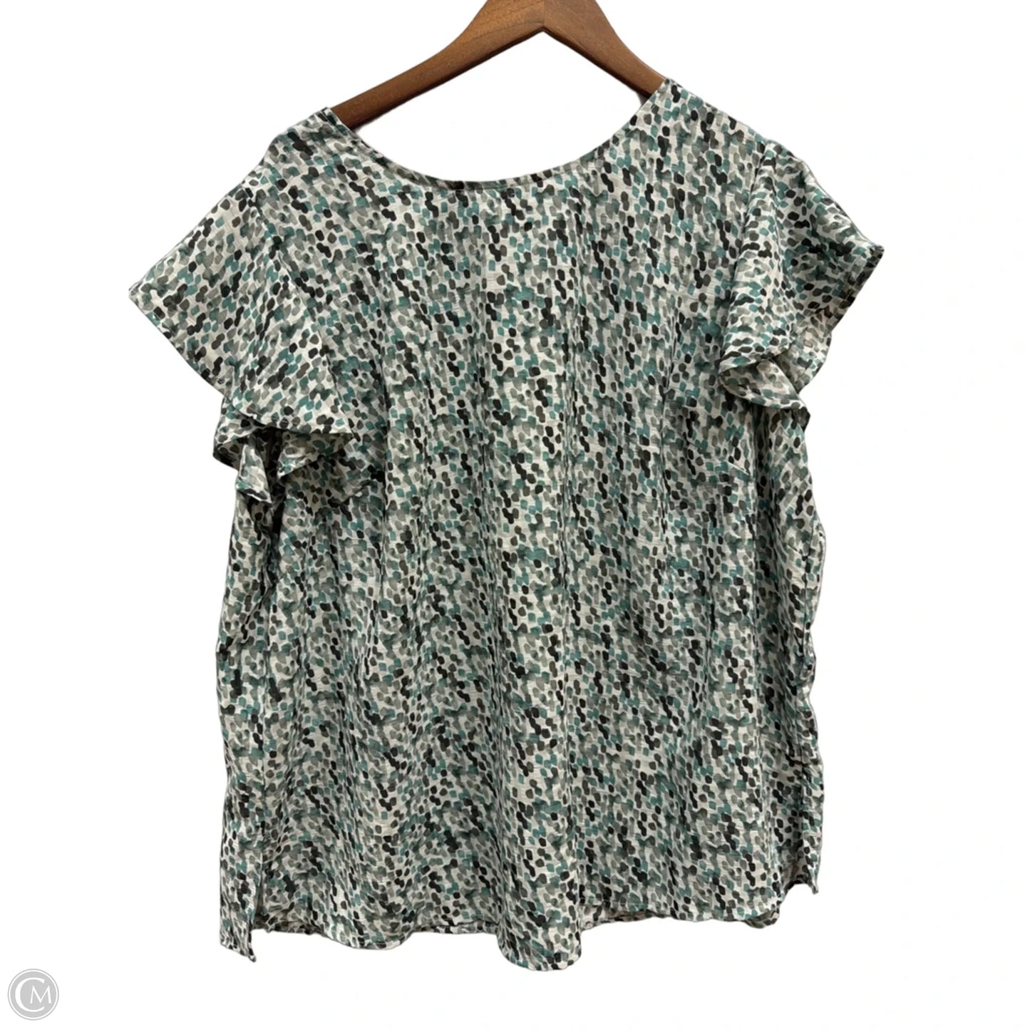 Top Sleeveless By Adrianna Papell In Teal, Size: 3x