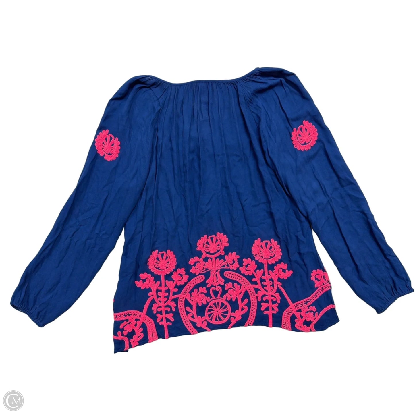Top Long Sleeve Designer By Lilly Pulitzer In Blue, Size: Xl