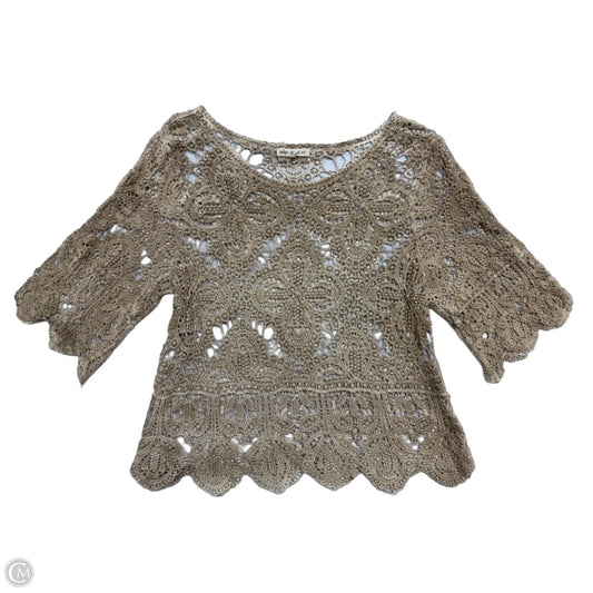 Top 3/4 Sleeve By Indigo Thread In Tan, Size: Xl