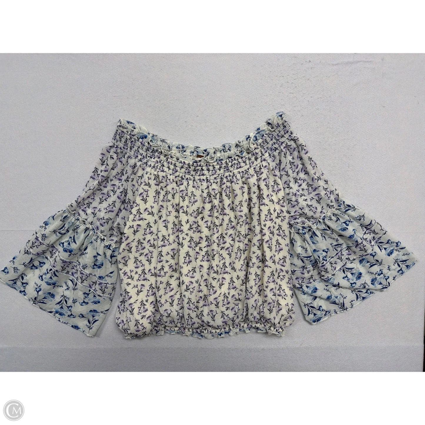 Top Long Sleeve By Free People In Floral Print, Size: M