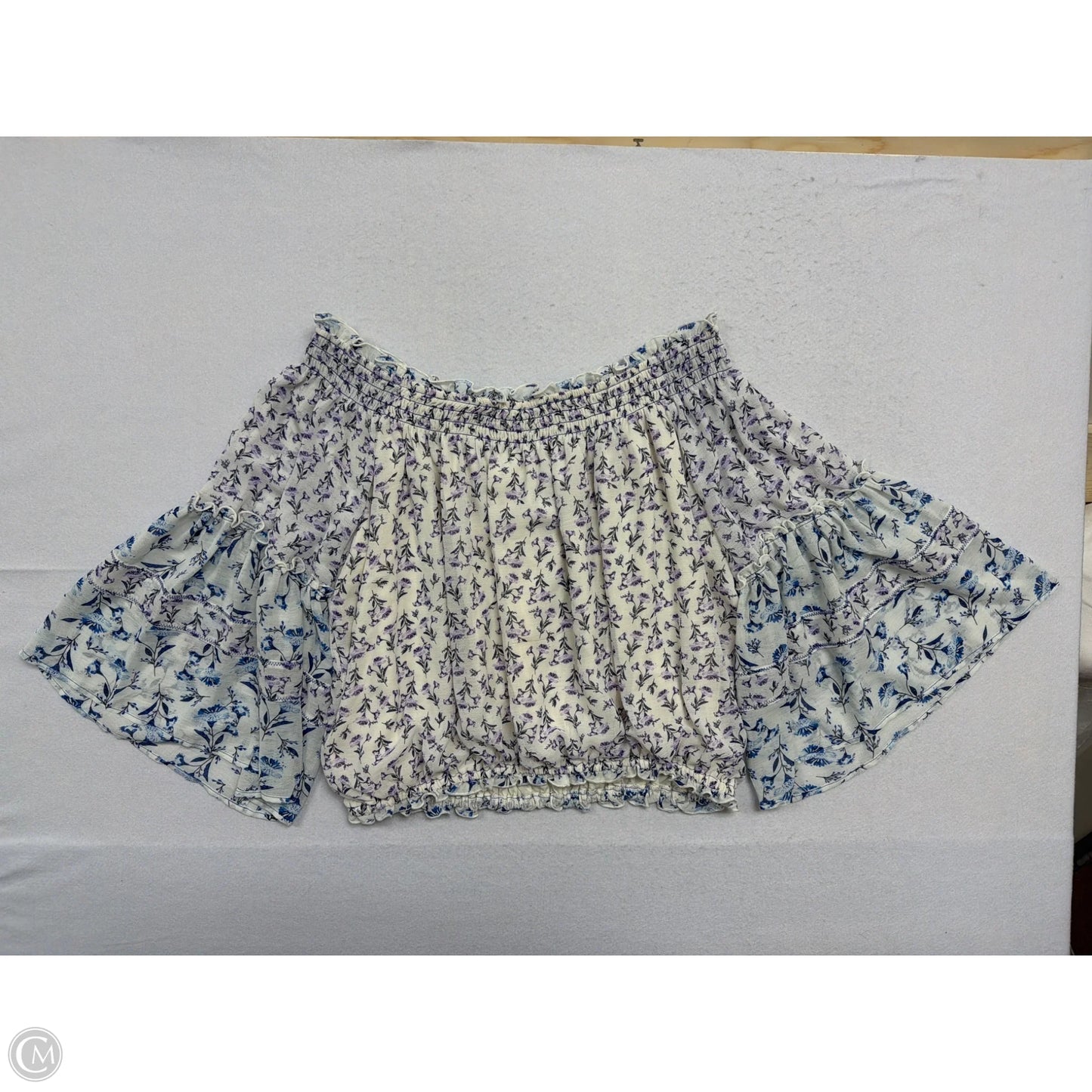 Top Long Sleeve By Free People In Floral Print, Size: M