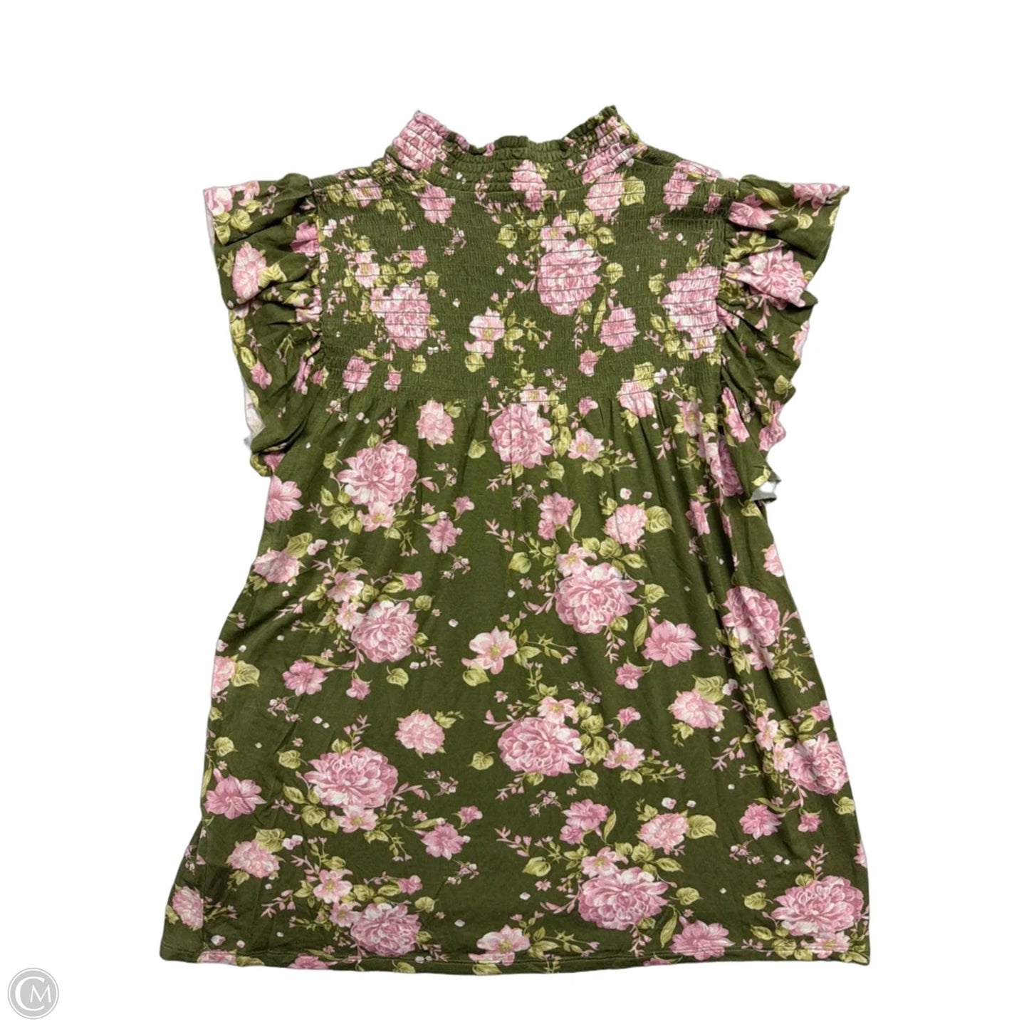 Top Sleeveless By Full Circle Trends In Floral Print, Size: Xl