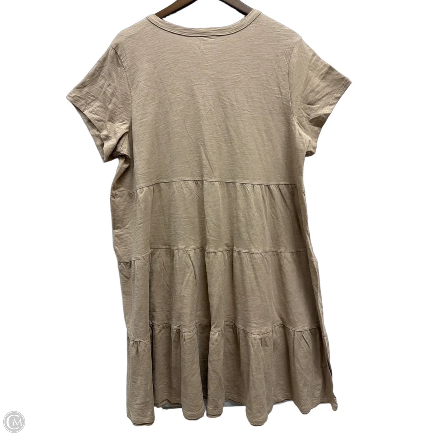 Dress Casual Short By Time And Tru In Tan, Size: Xl
