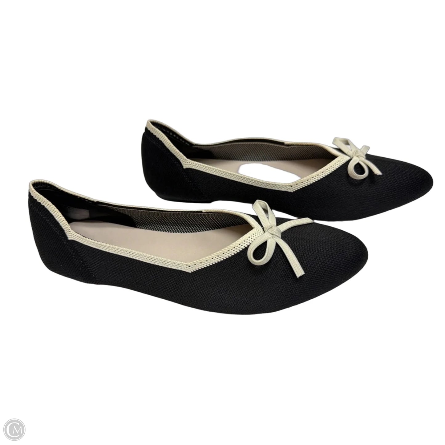 Shoes Flats By Danskin In Black & White, Size: 9