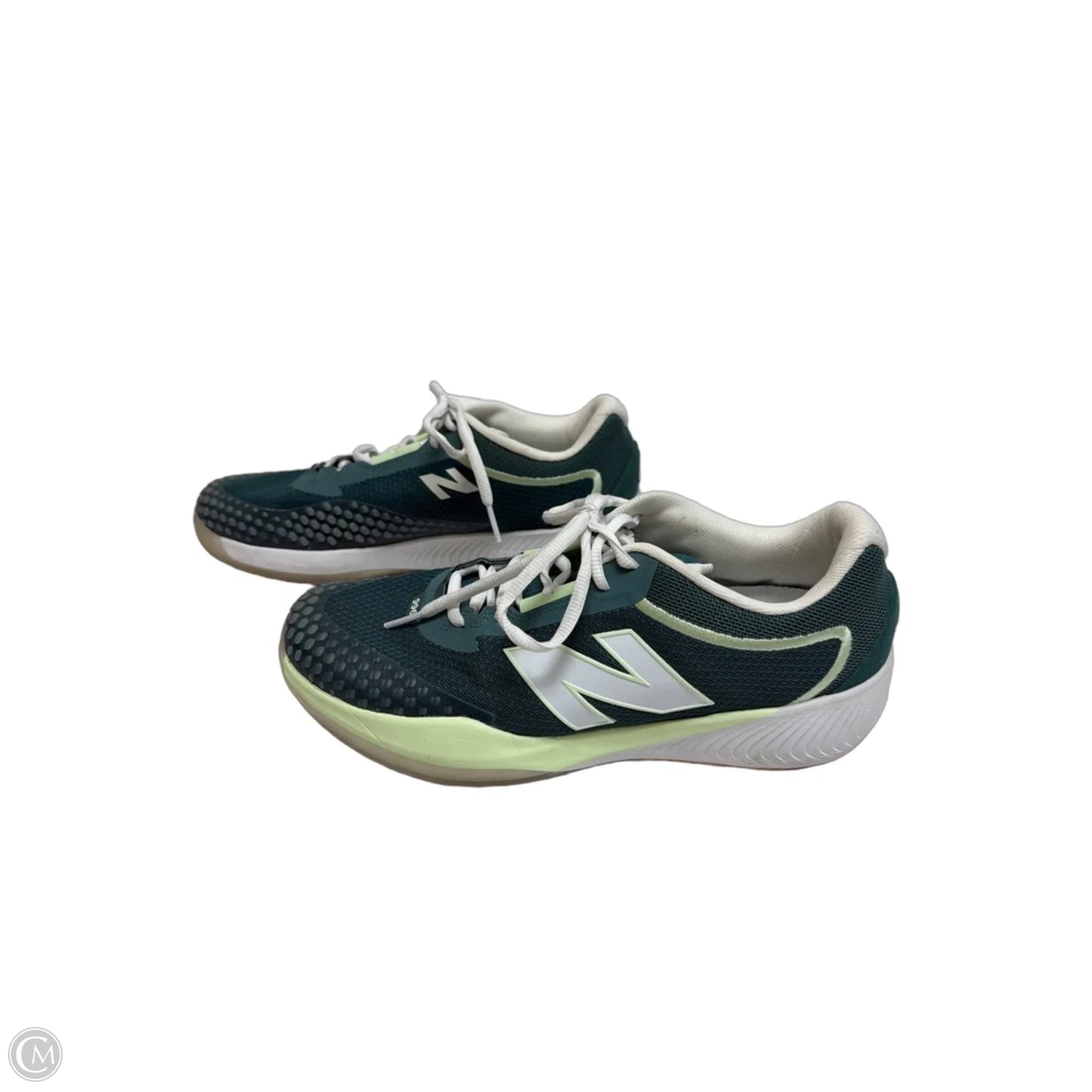Shoes Athletic By New Balance In Green & White, Size: 9.5
