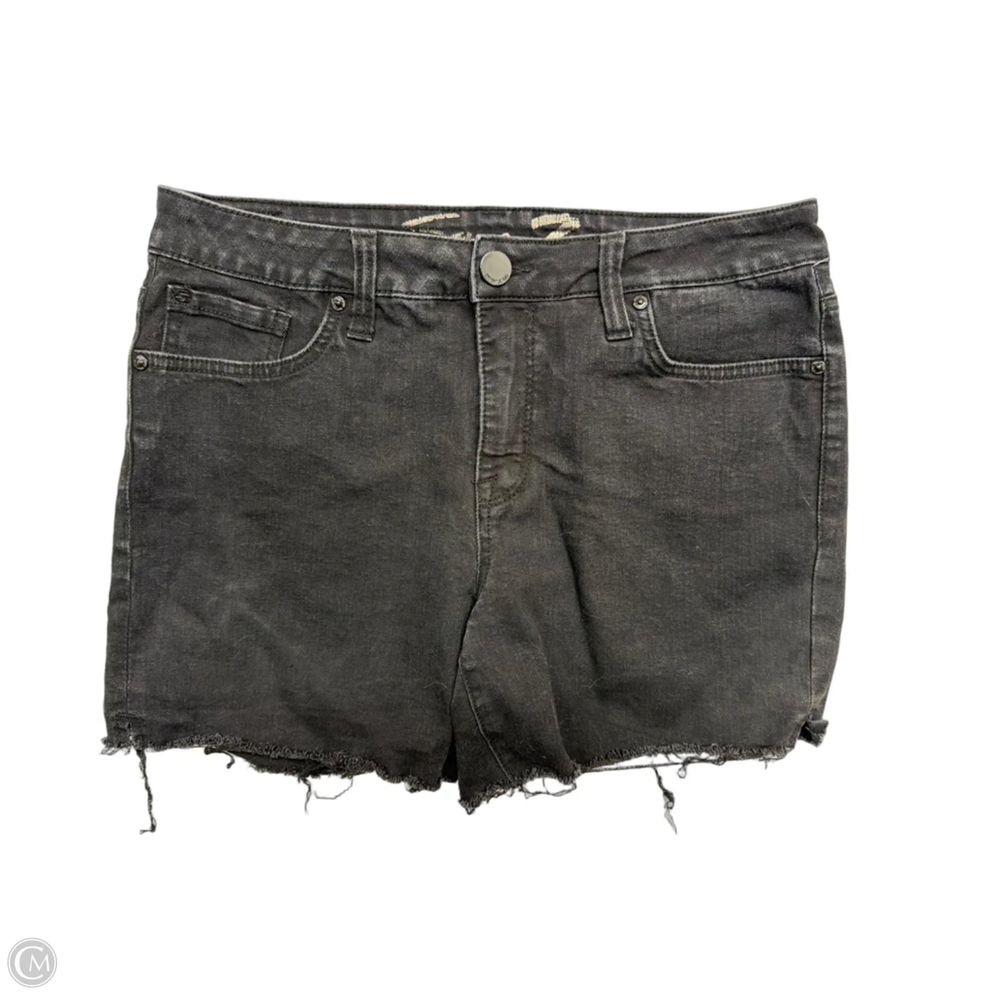 Shorts By Seven 7 In Black Denim, Size: 8