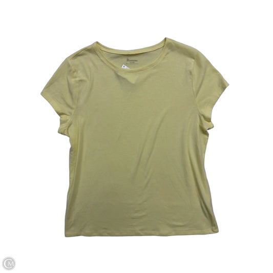 Top Short Sleeve By No Barriers In Yellow, Size: Xl