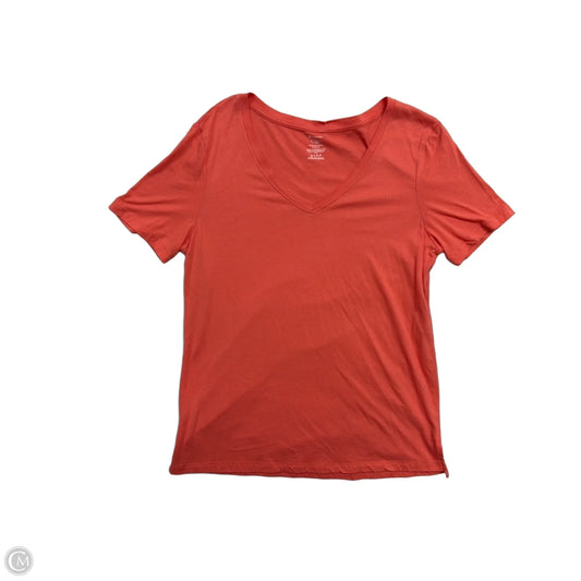Top Short Sleeve By Members Mark In Orange, Size: L