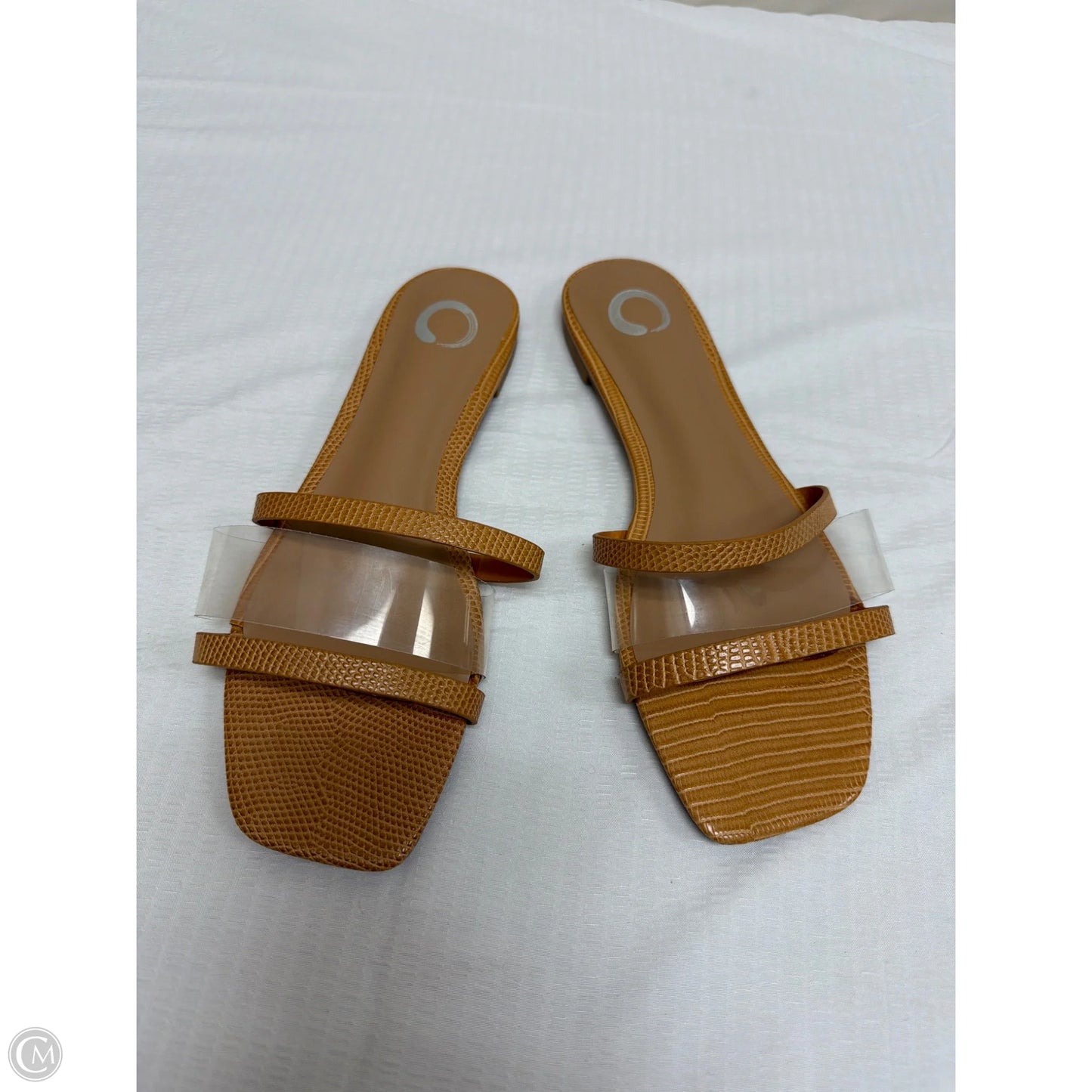 Sandals Flats By Journee In Brown, Size: 7