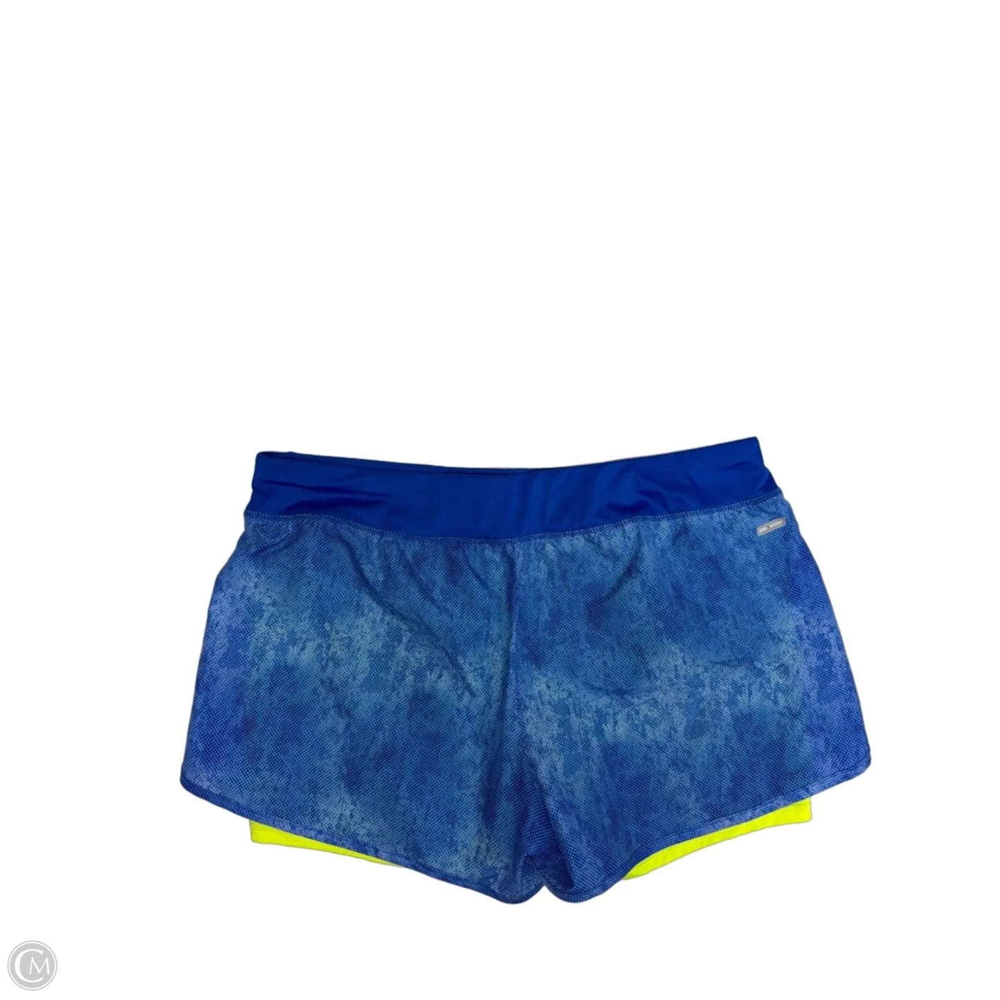 Athletic Shorts By Danskin In Blue & Yellow, Size: L