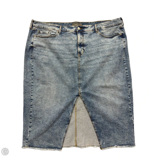 Skirt Midi By Torrid In Blue Denim, Size: 3x