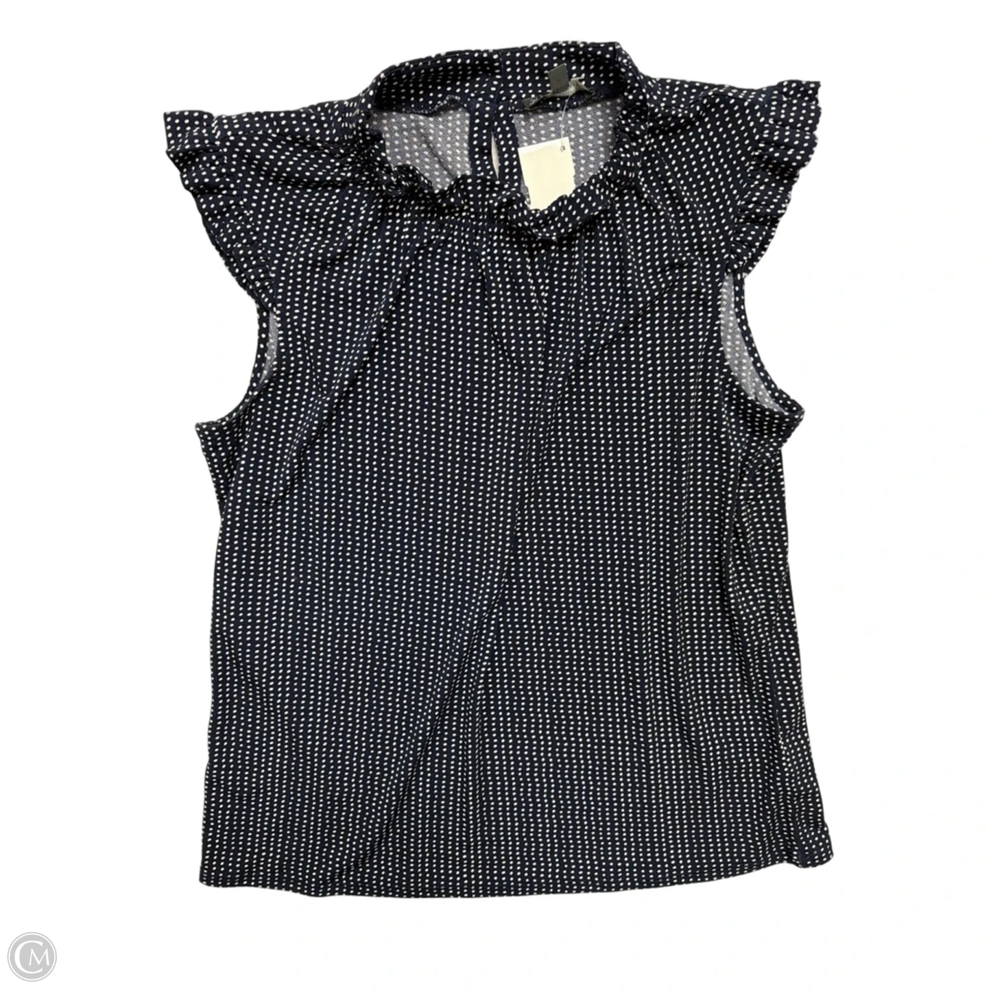 Top Sleeveless By Adrianna Papell In Polkadot Pattern, Size: M