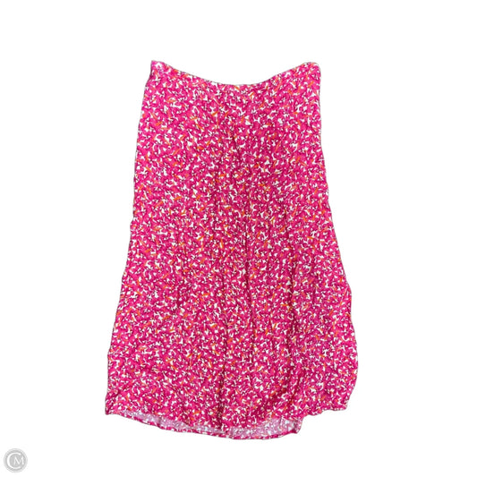 Skirt Midi By H&m In Floral Print, Size: M