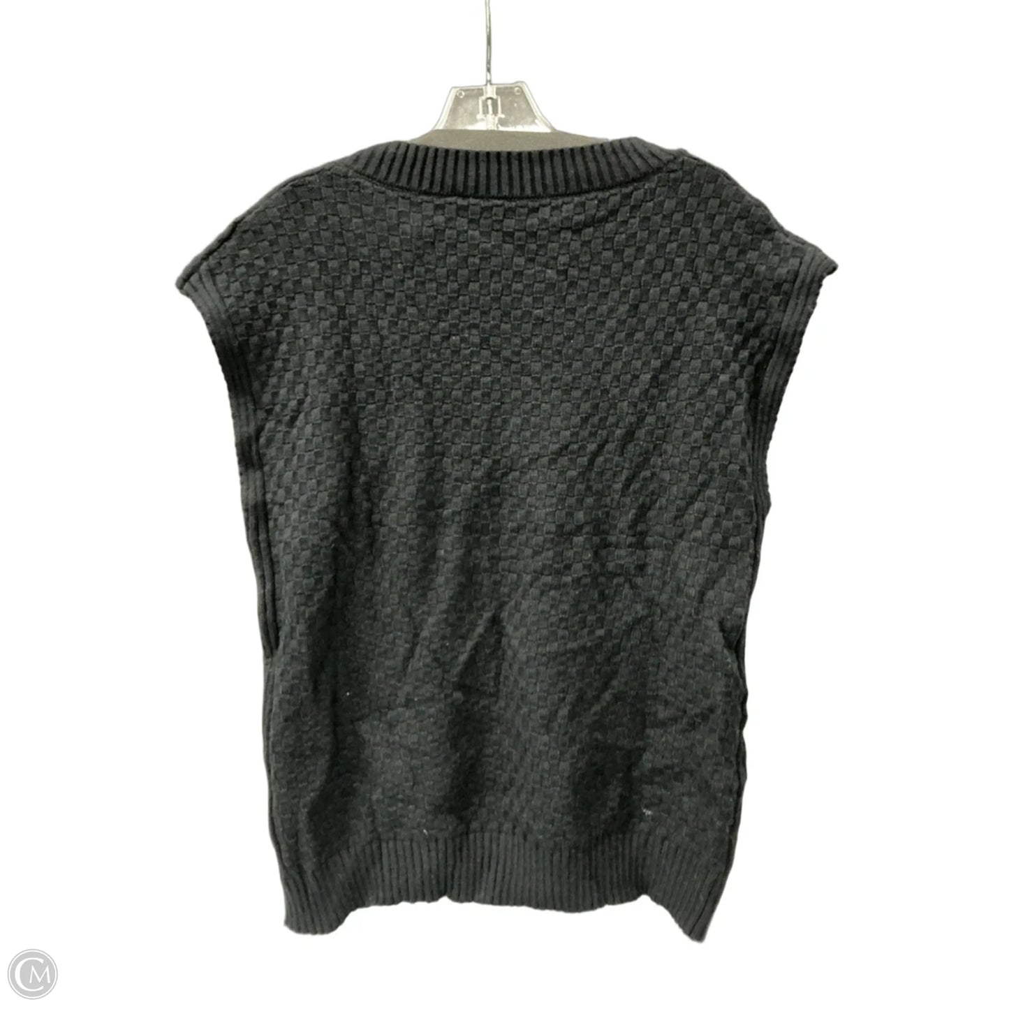 Vest Sweater By Shein In Black, Size: M