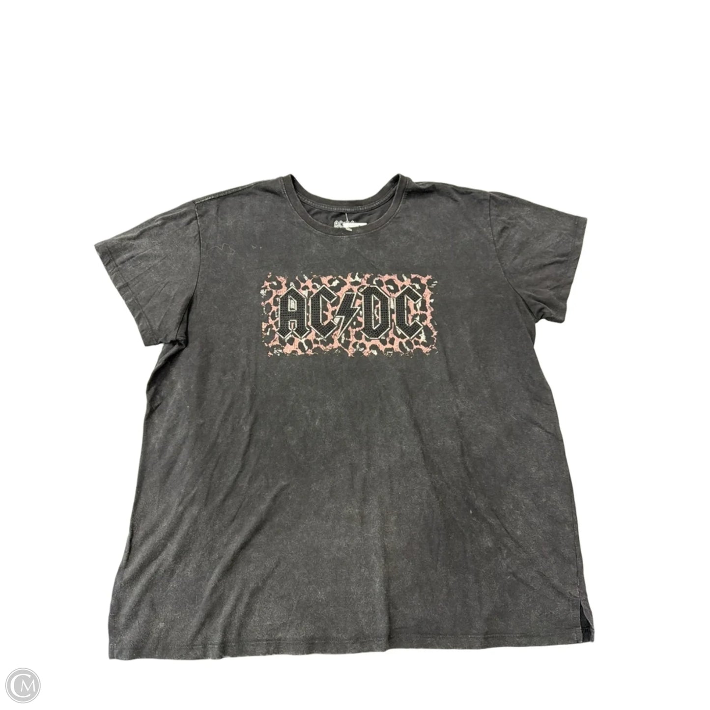 Top Short Sleeve By Clothes Mentor In Black, Size: 1x