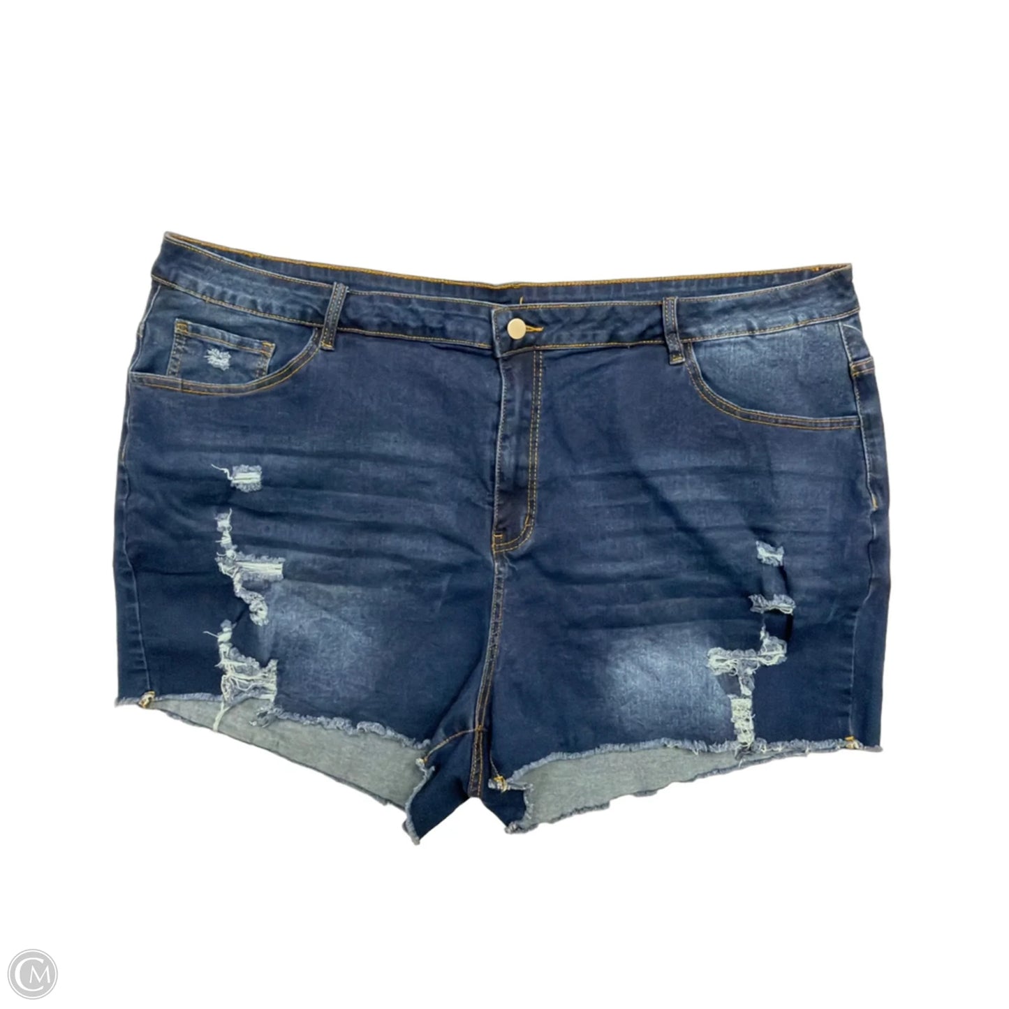 Shorts By Shein In Blue Denim, Size: 30