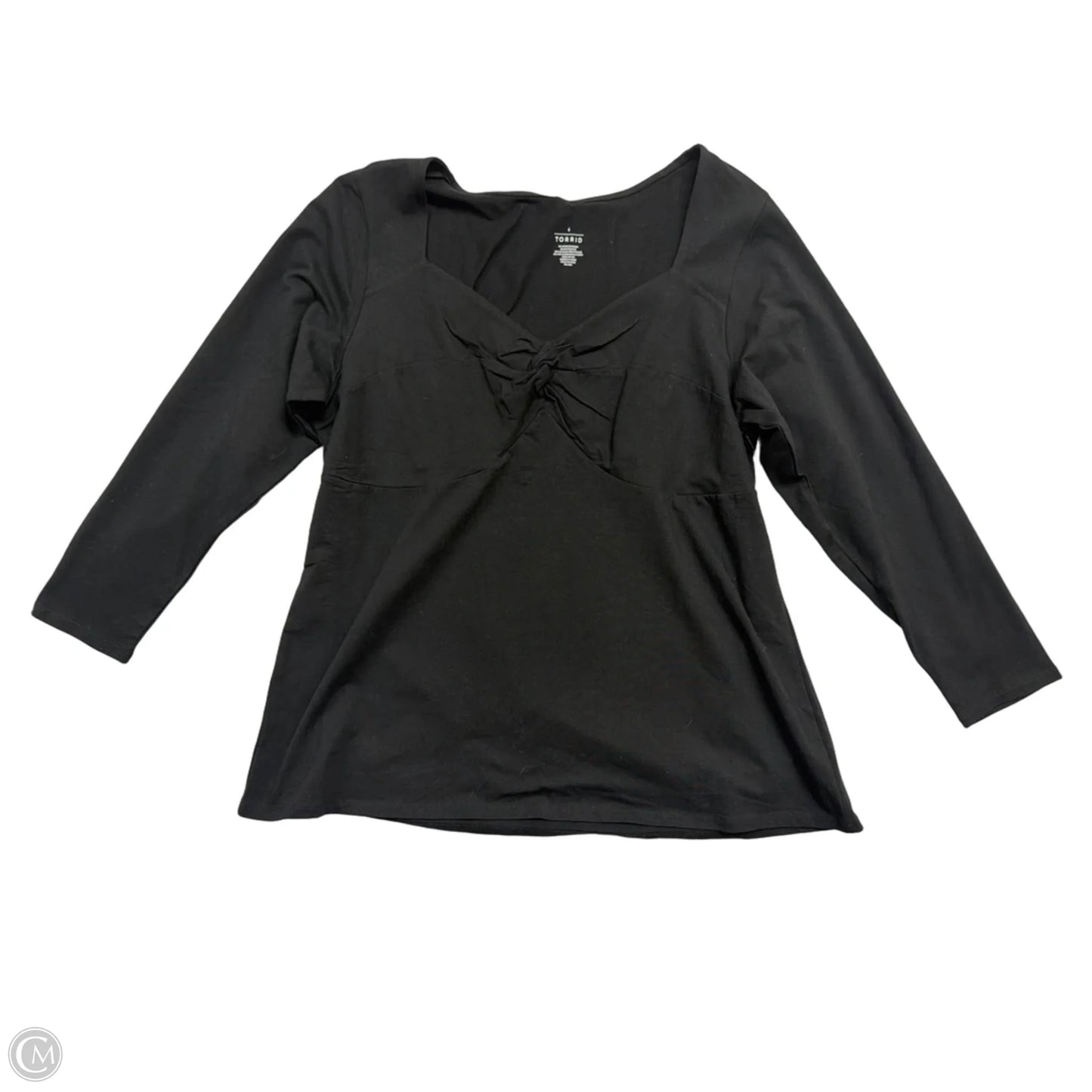 Top Long Sleeve By Torrid In Black, Size: 4x