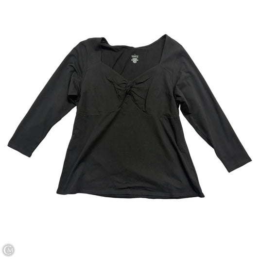 Top Long Sleeve By Torrid In Black, Size: 4x