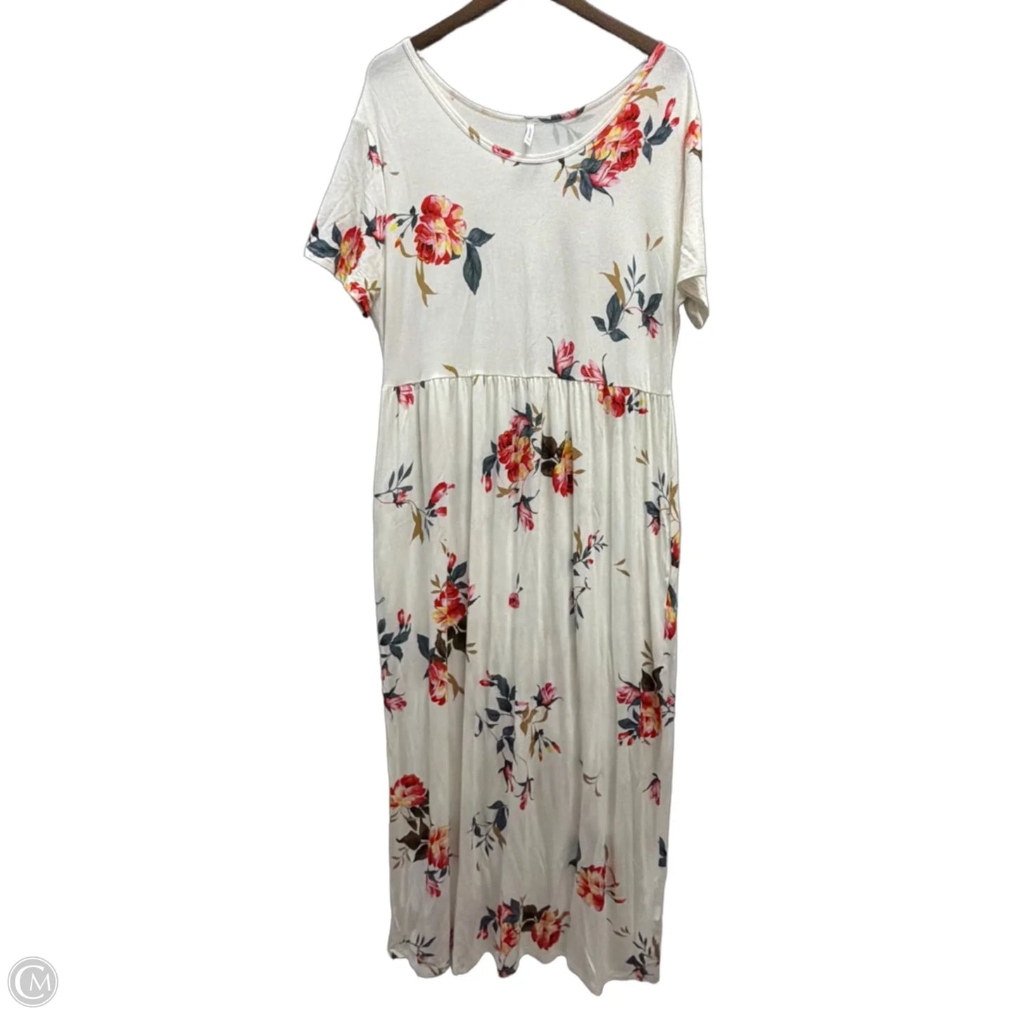 Dress Casual Maxi By Cmf In Floral Print, Size: 2x