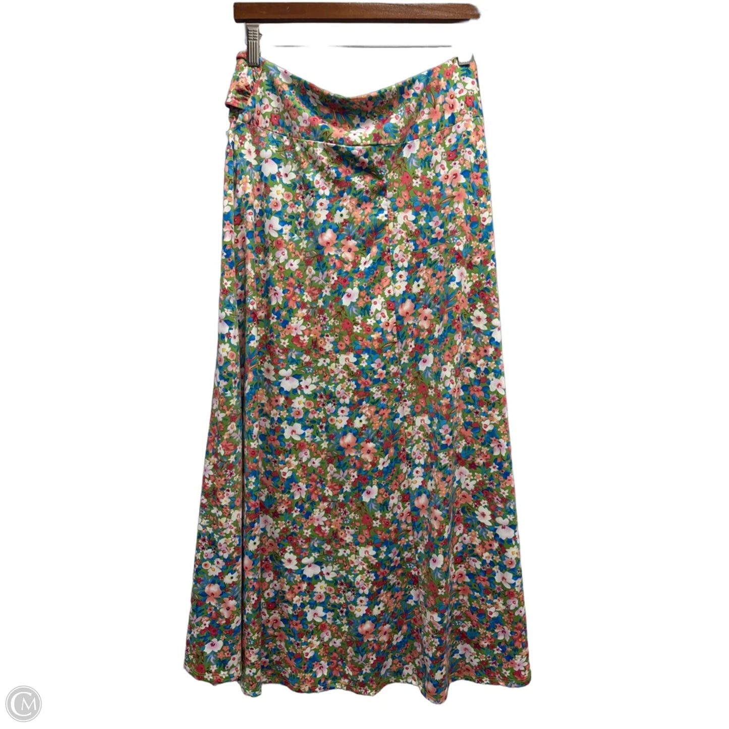 Skirt Midi By Ny Collection In Floral Print, Size: M