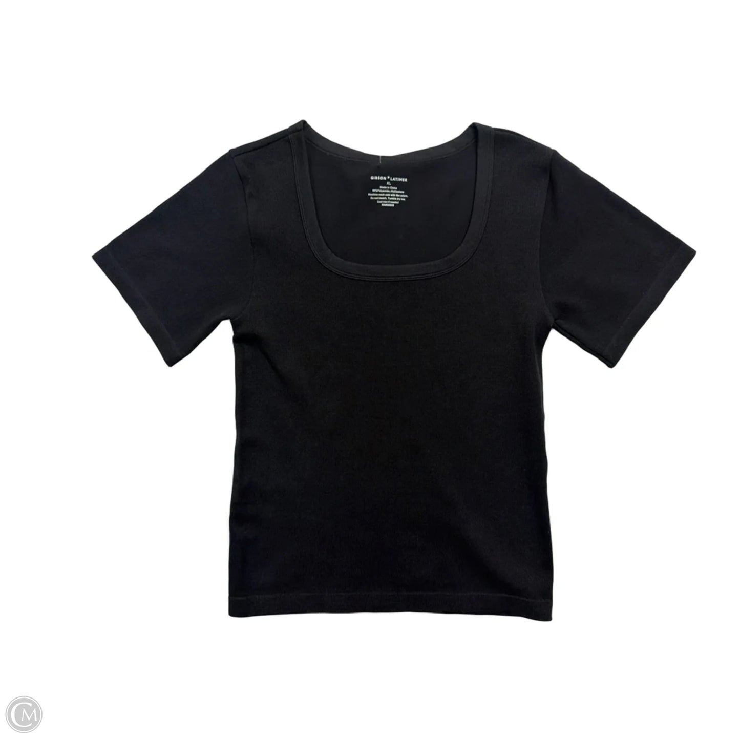 Top Short Sleeve By Gibson And Latimer In Black, Size: Xl