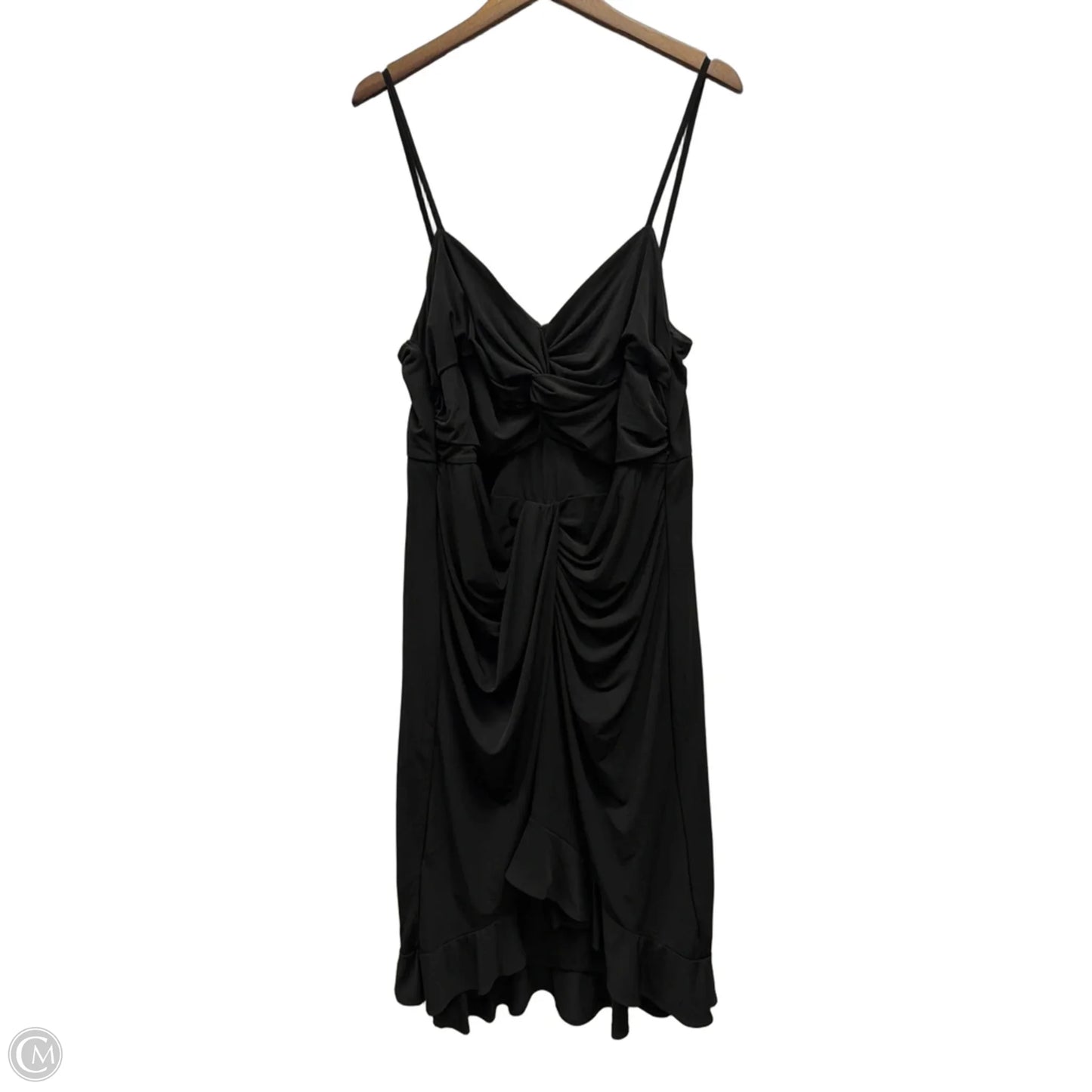 Dress Casual Midi By Eloquii In Black, Size: 1x