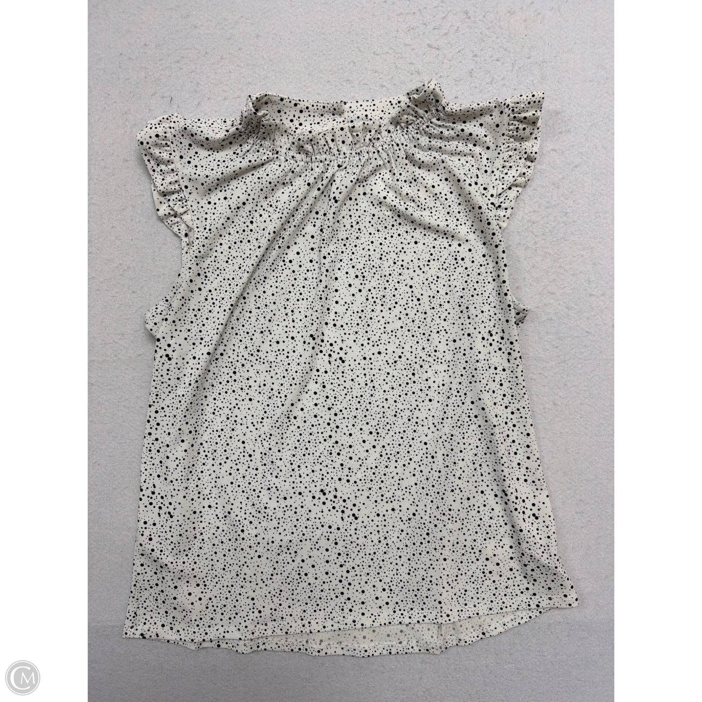Top Sleeveless By Adrianna Papell In Polkadot Pattern, Size: M