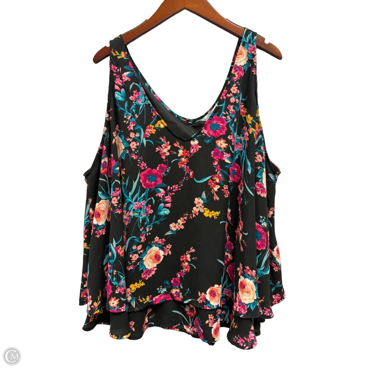 Tank Top By Boutique + In Floral Print, Size: 3x