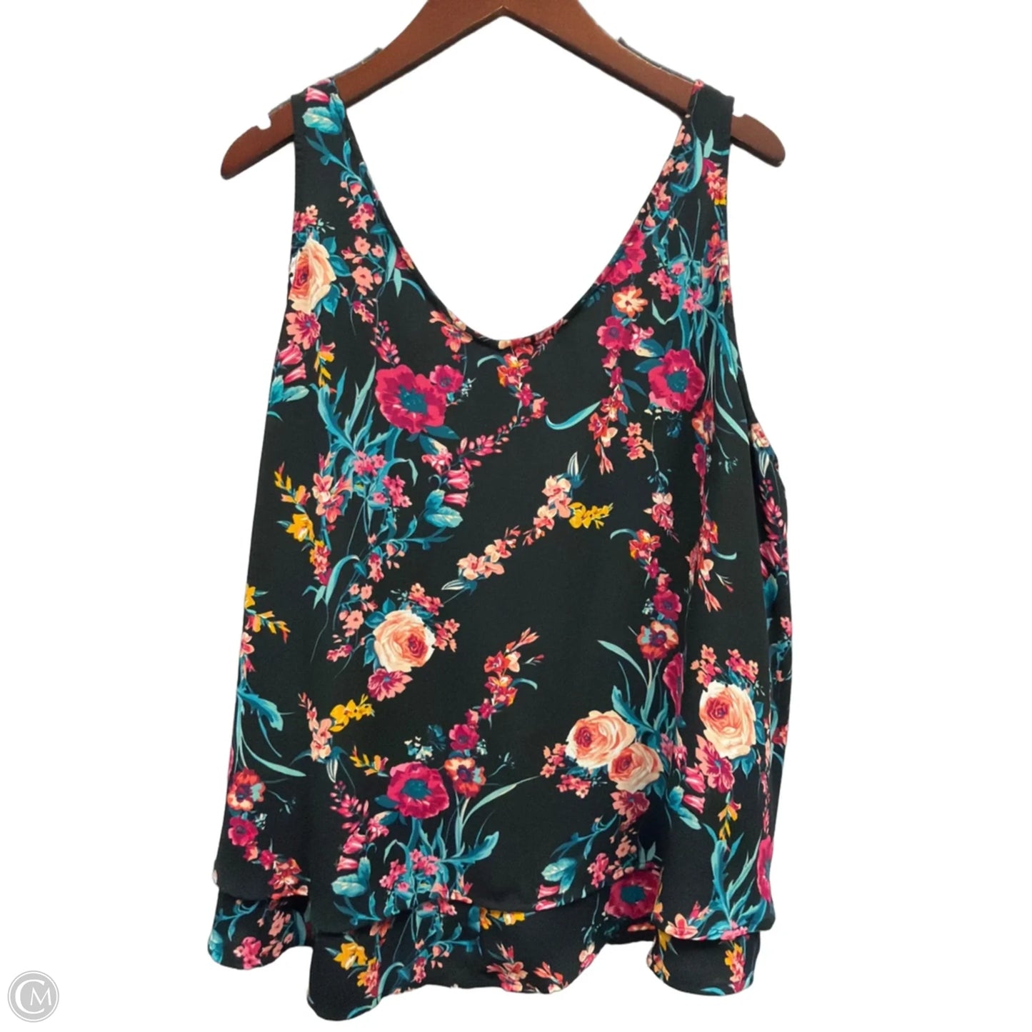 Tank Top By Boutique + In Floral Print, Size: 3x