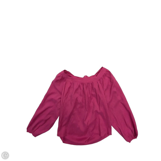 Top Long Sleeve By Andree By Unit In Pink, Size: L